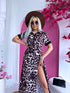 LEOPARDA raksta kleita "BLACK FERARRI"